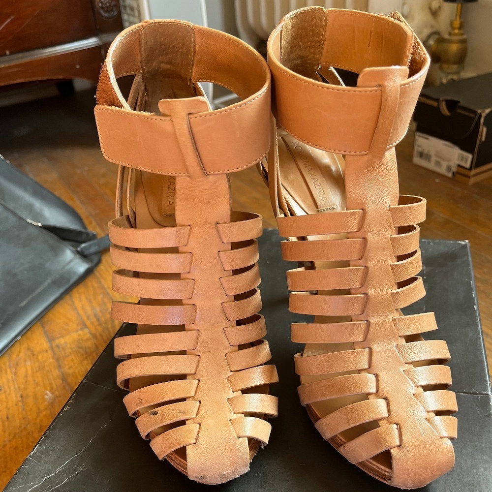 BCBG Heeled Huarache/cage women’s heels